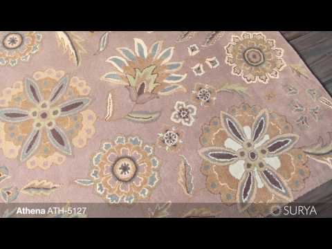 Athena Floral Beige Rug