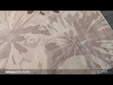 Athena Grey Floral Rug