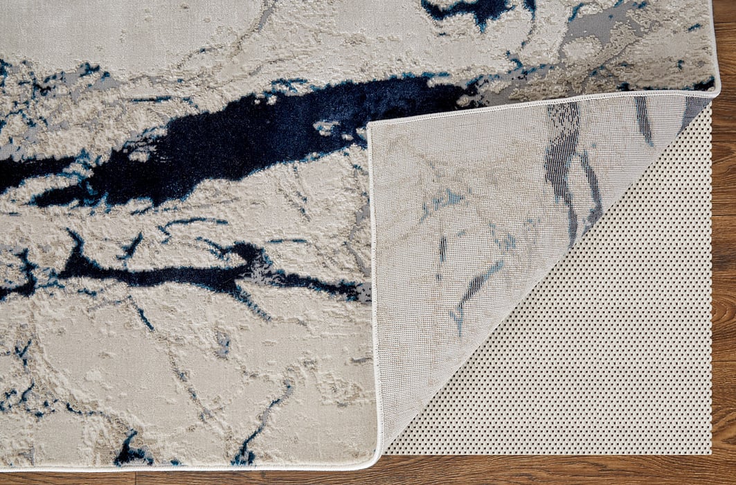 Ivory/Blue Indian Rug