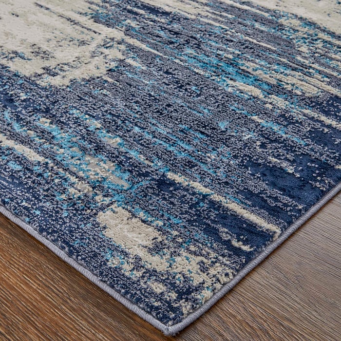 Beige/Blue Indian Rug