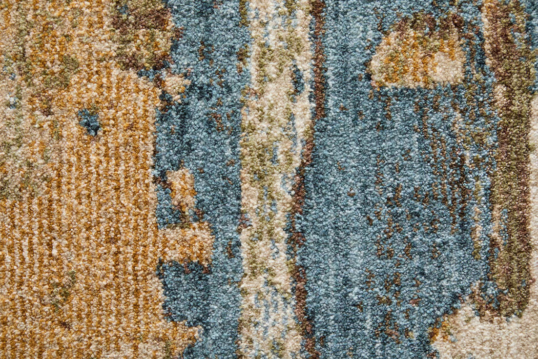 Tapete Pearson Azul Marfil