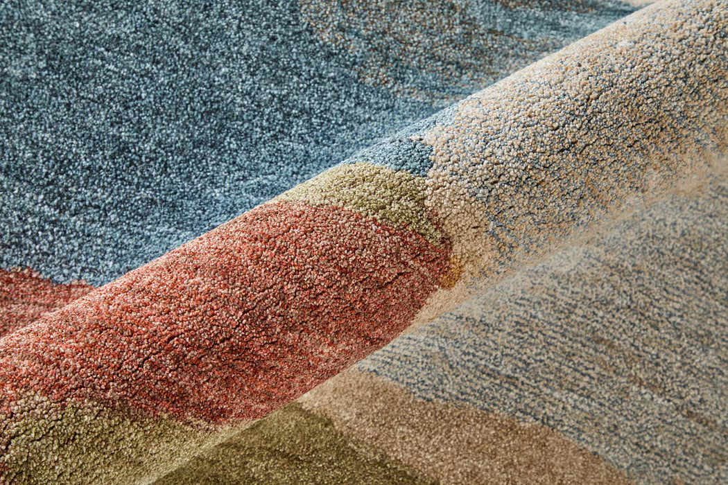 Tapete Pearson Azul Multicolor