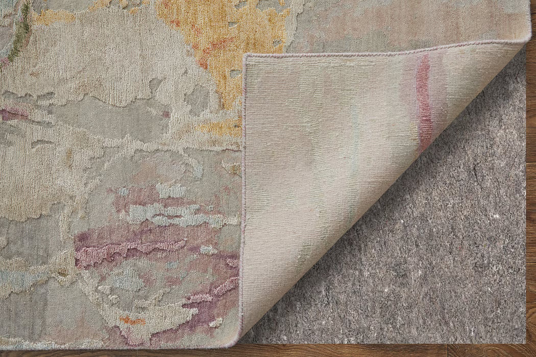 Tapete Keeley Beige/Rosado