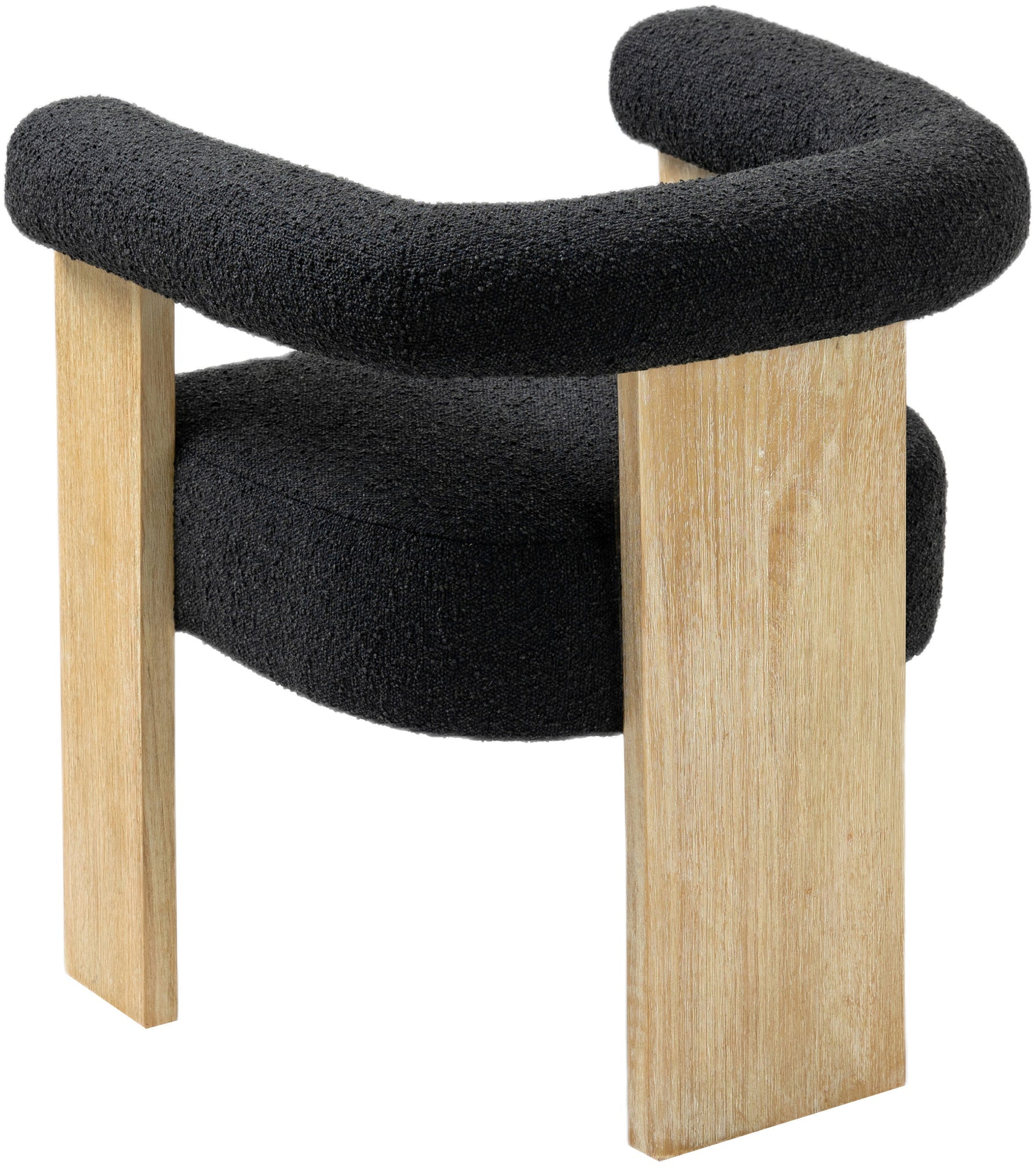 Silla de Comedor de Tela Barril Boucle - Daaq Interiores