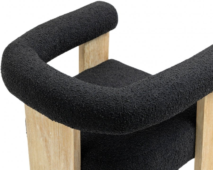 Silla de Comedor de Tela Barril Boucle - Daaq Interiores