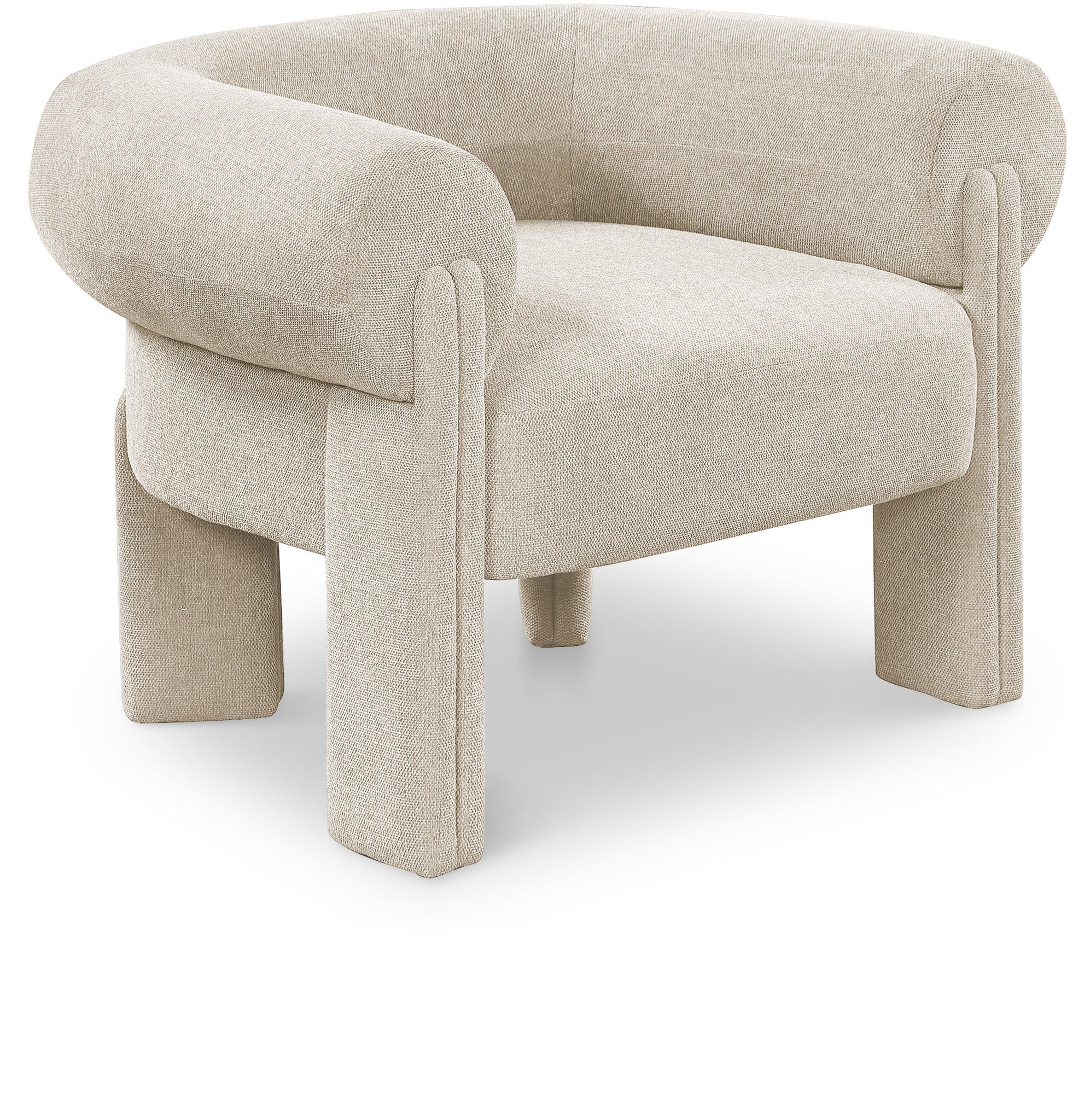 Silla Ocasional Decorativa De Tela Stefano - Daaq Interiores