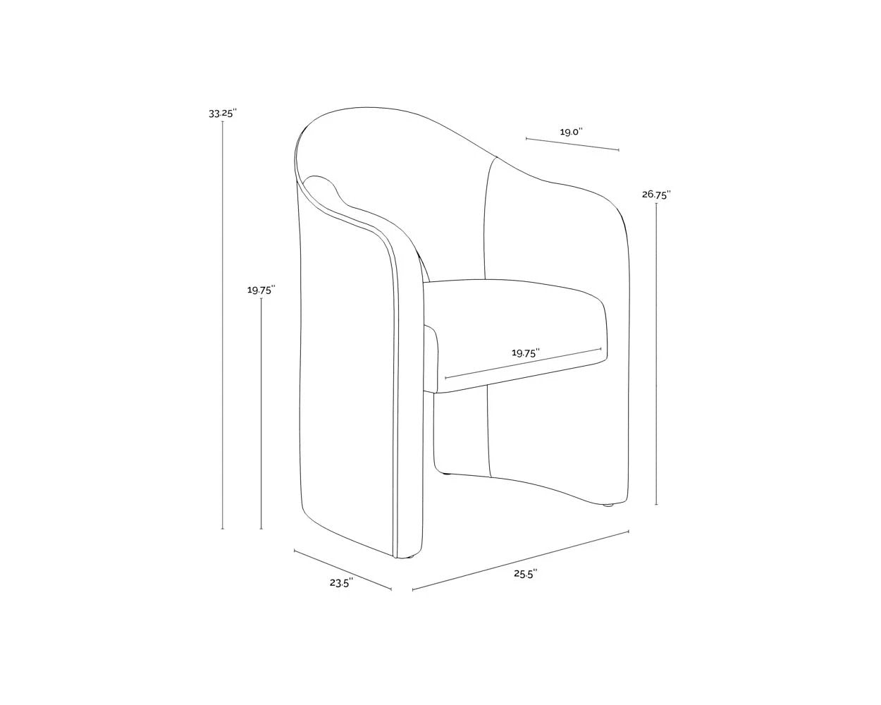 Sillón de Comedor Anaya - Daaq Interiores