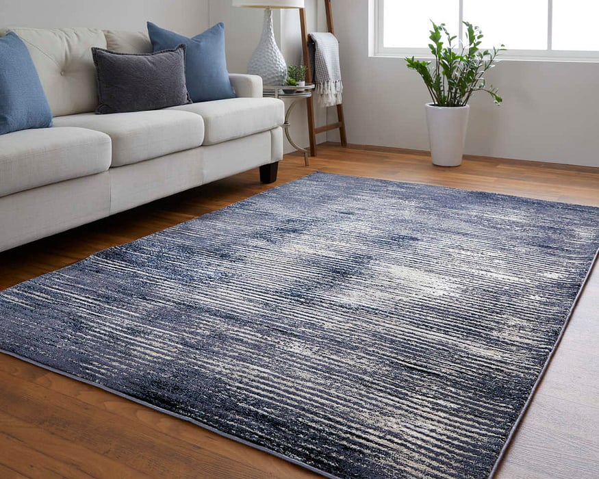 Navy Blue Indian Rug 