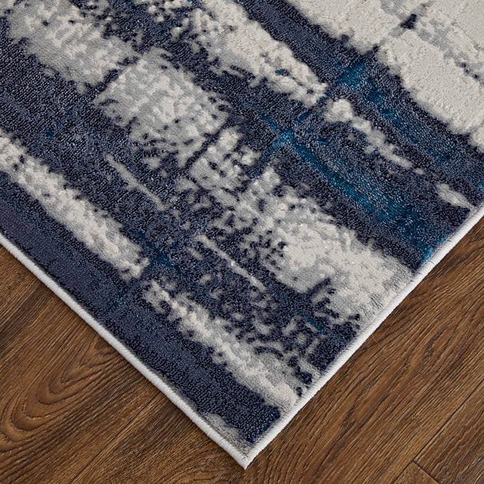 Blue/Ivory Indian Rug 