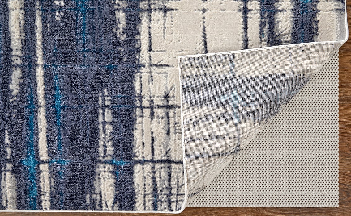 Blue/Ivory Indian Rug 