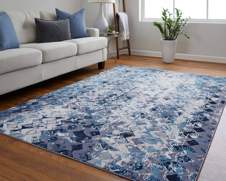 Blue Indian Rug 