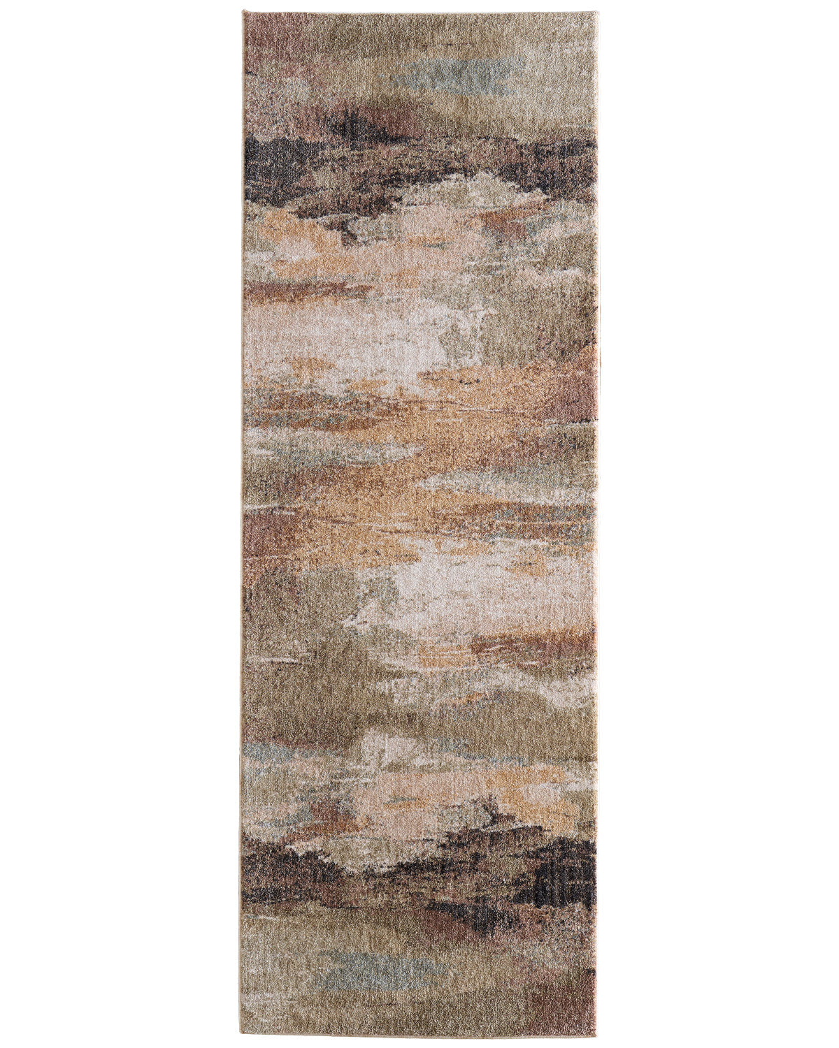 Tapete Pearson Verde / Beige - 76x221cm (Pasillo)