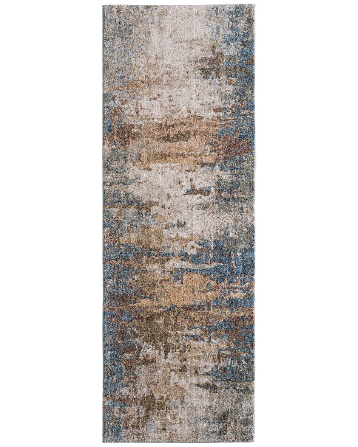 Tapete Pearson Azul Marfil - 76x221cm (Pasillo)