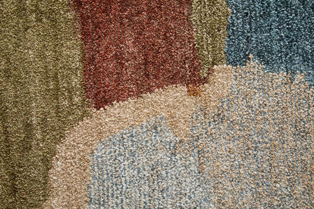 Tapete Pearson Azul Multicolor