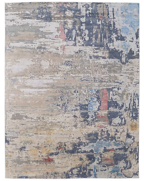 Tapete Keeley Beige/Azul
