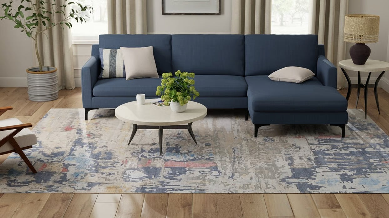 Tapete Keeley Beige/Azul