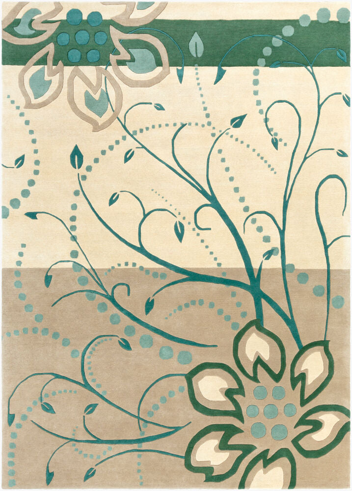Athena Botanical Green Rug