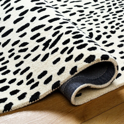 Athena Black and White Rug