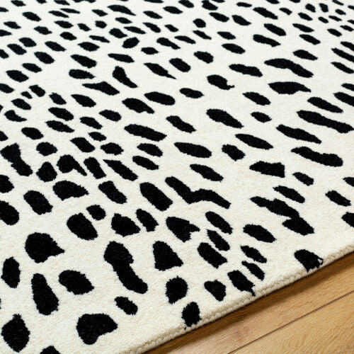 Athena Black and White Rug