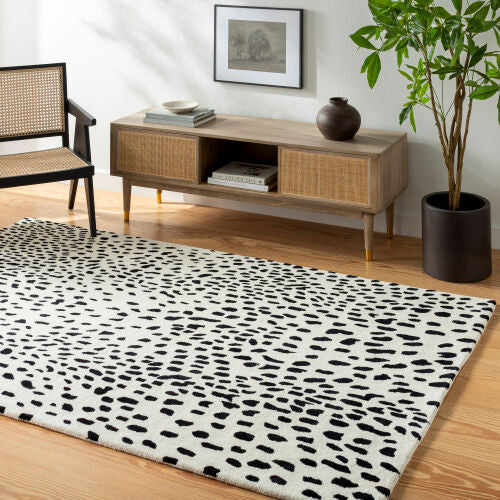Athena Black and White Rug