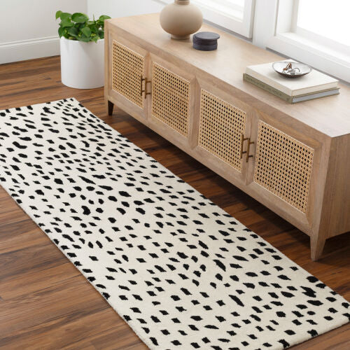 Athena Black and White Rug