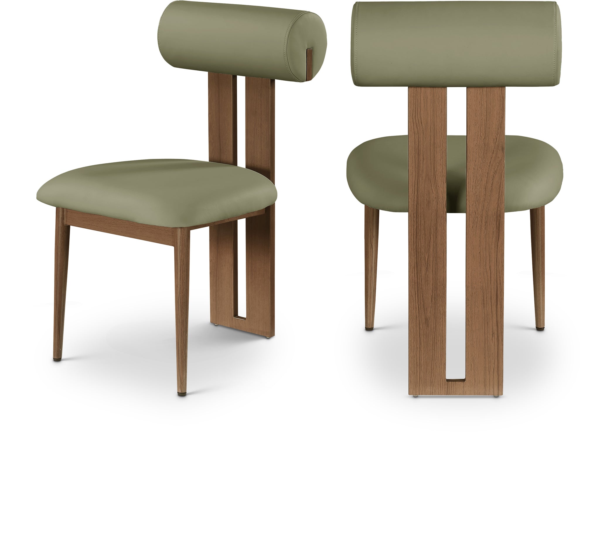 Silla de Comedor Dario de cuero vegano - Daaq Interiores