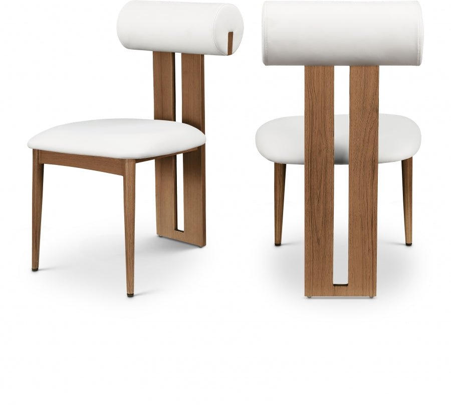 Silla de Comedor Dario de cuero vegano - Daaq Interiores