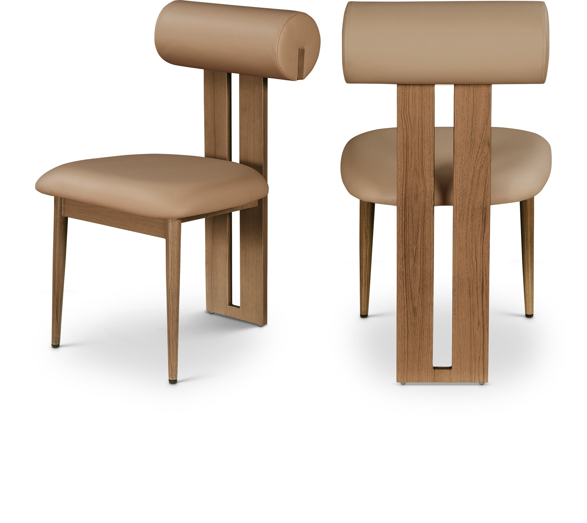Silla de Comedor Dario de cuero vegano - Daaq Interiores