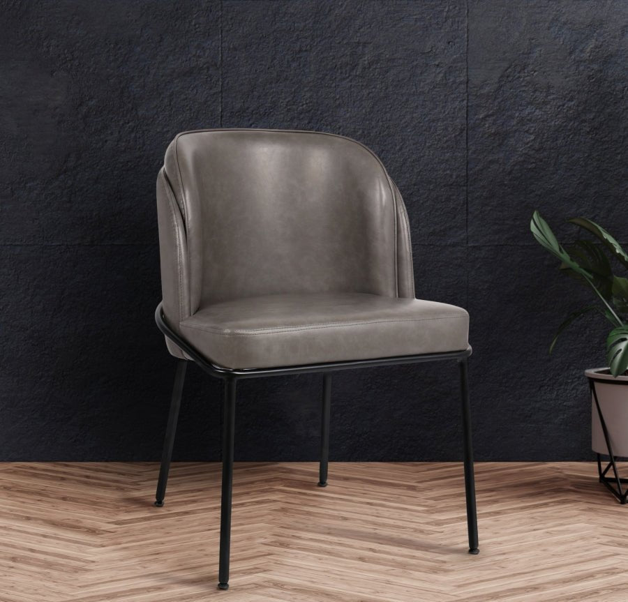 Silla de Comedor Jagger de cuero vegano - Daaq Interiores