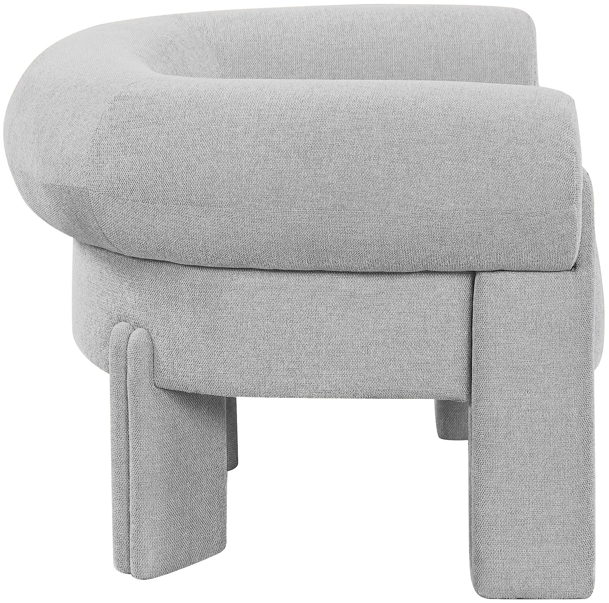 Silla Ocasional Decorativa De Tela Stefano - Daaq Interiores