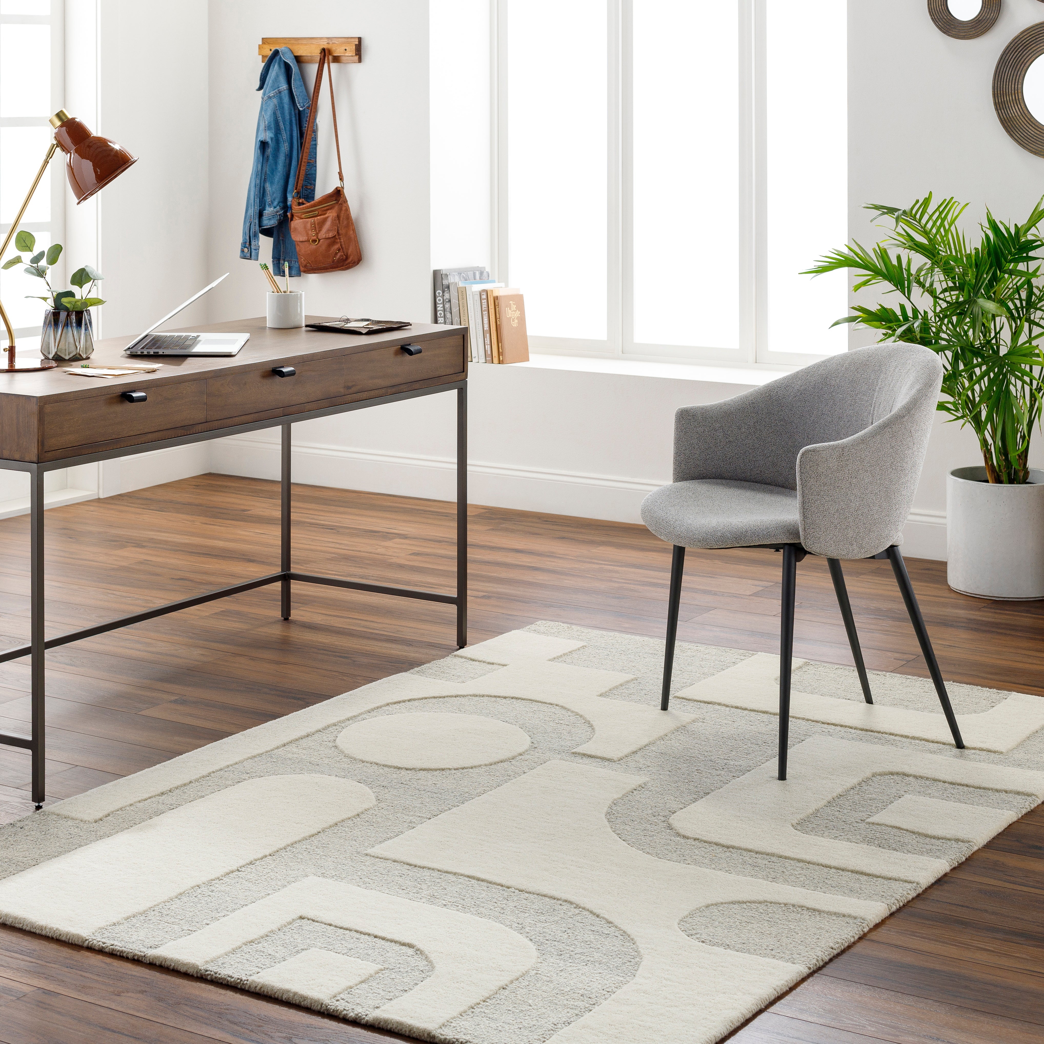 Tapete Brook Boho Gris - Daaq Interiores