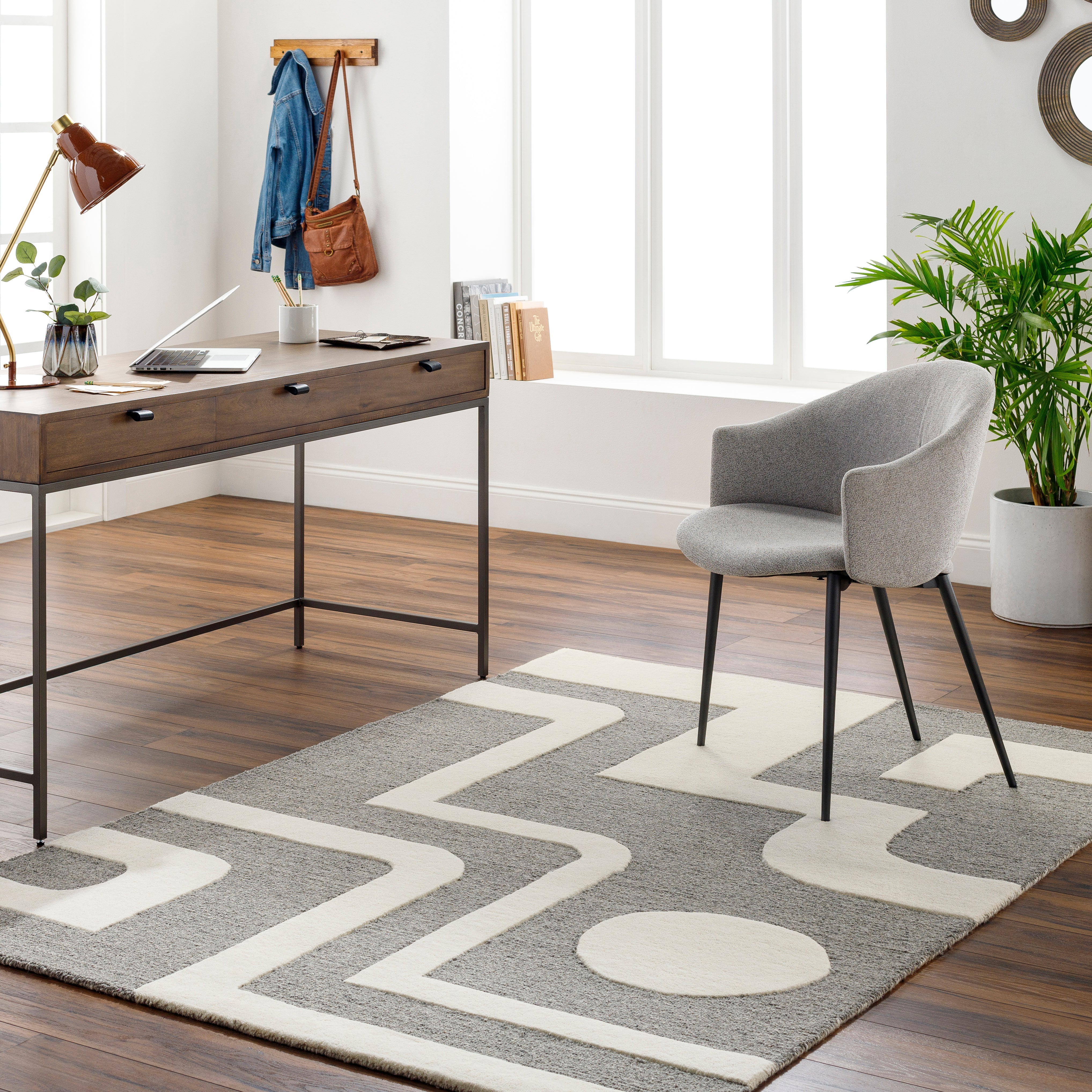 Tapete Brook Boho Gris Oscuro - Daaq Interiores