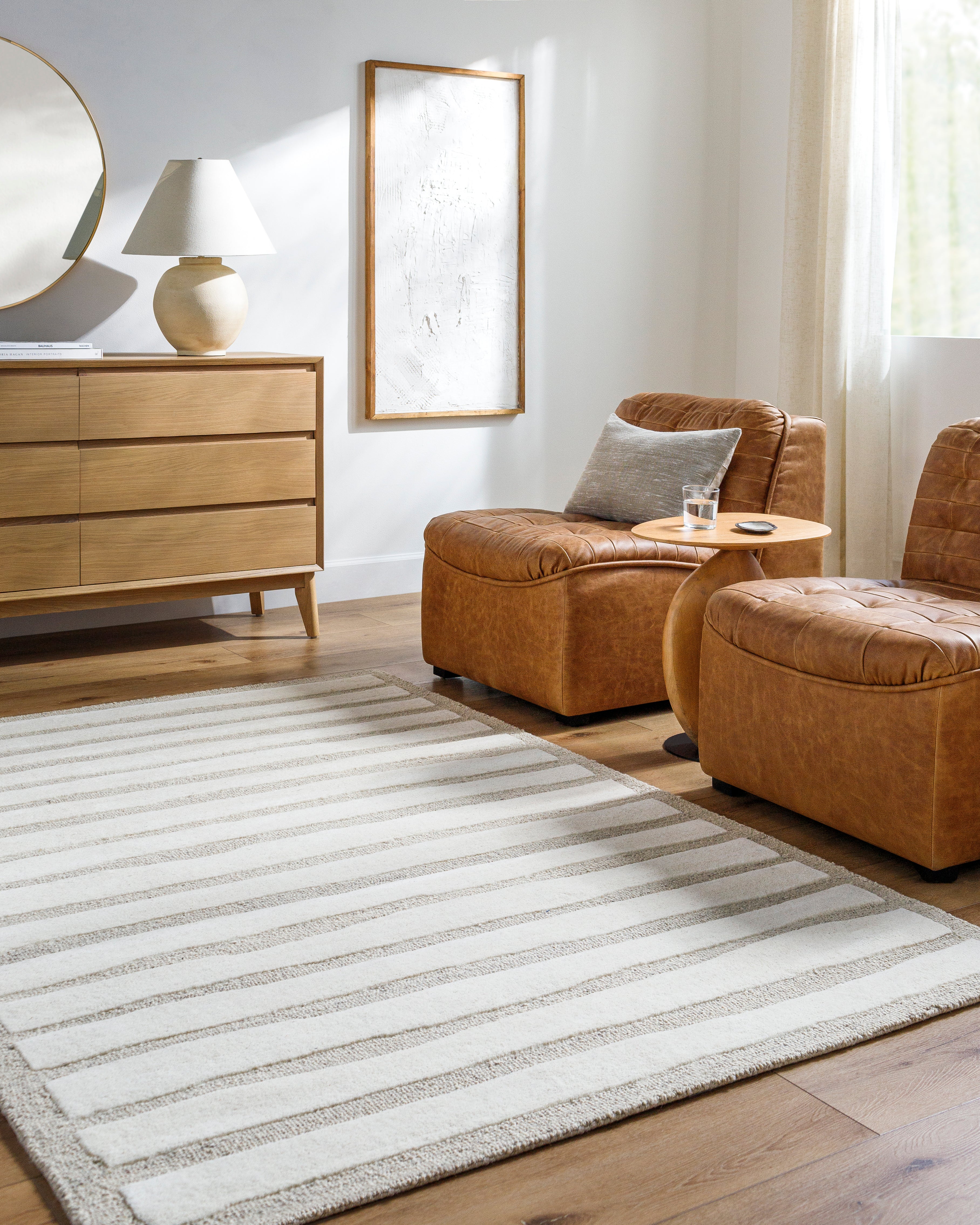Tapete Brook Stripes Blanco - Daaq Interiores