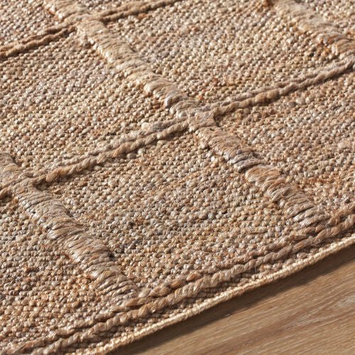 Tapete Damon Beige de Yute - Daaq Interiores